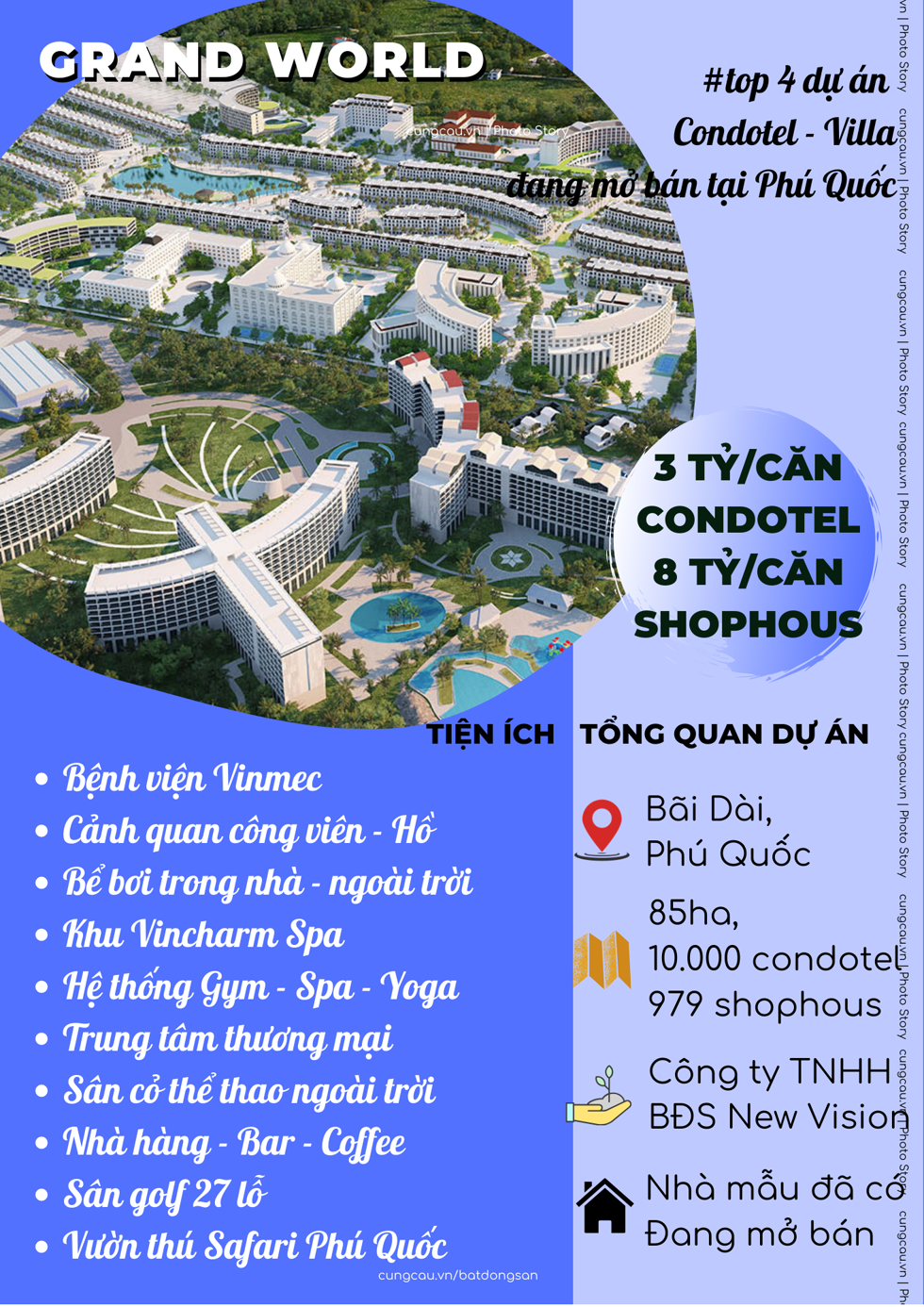Top 4 dự án bất động sản nghỉ dưỡng đang mở bán tại Phú Quốc