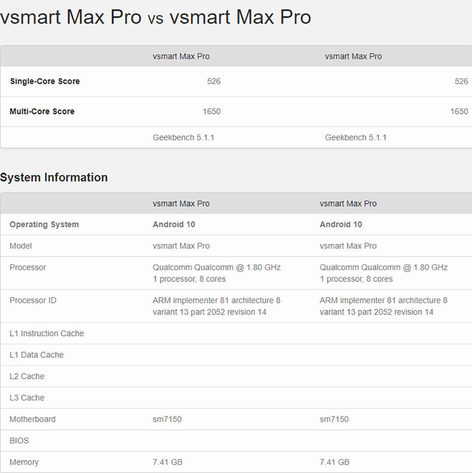 Vsmart lộ tên sản phẩm mới là Vsmart Max Pro với chipset Snapdragon 730G