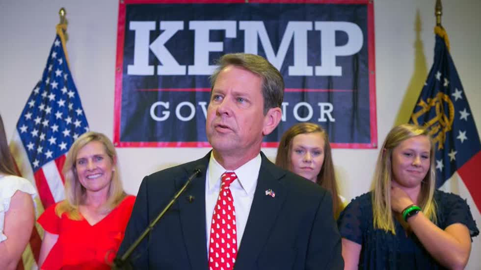 Thống đốc tiểu bang Georgia, ông Brian Kemp. Ảnh: Getty Images