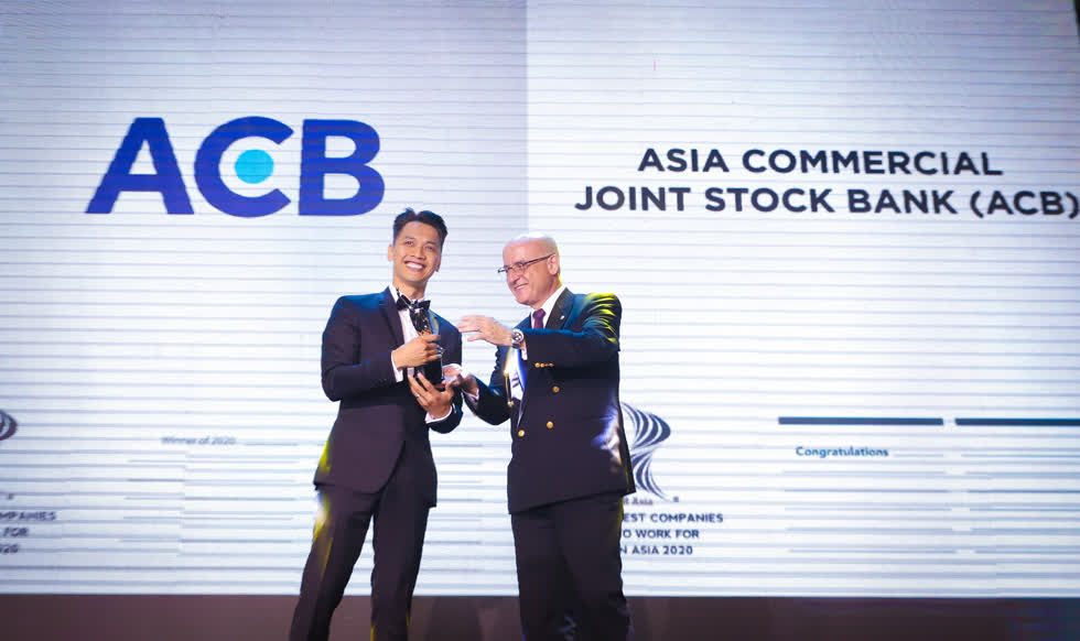 Ngân hàng ACB được vinh danh là nơi làm việc tốt nhất châu Á. 