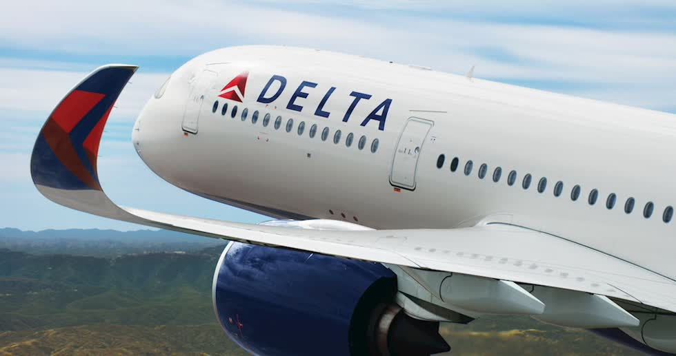 Máy bay của hãng hàng không Delta Airlines. Ảnh: Internet.