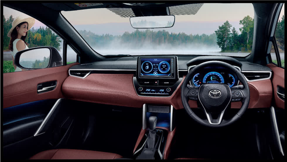   Nội thất bên trong Toyota Corolla 2021.