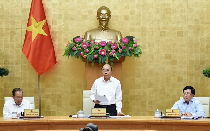   Thủ tướng Chính phủ Nguyễn Xuân Phúc. Ảnh VGP.  