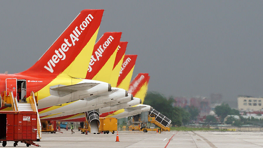   Mảng hàng không của Vietjet lỗ hơn 2.100 tỷ đồng nửa đầu 2020. Ảnh: Vietjet.  