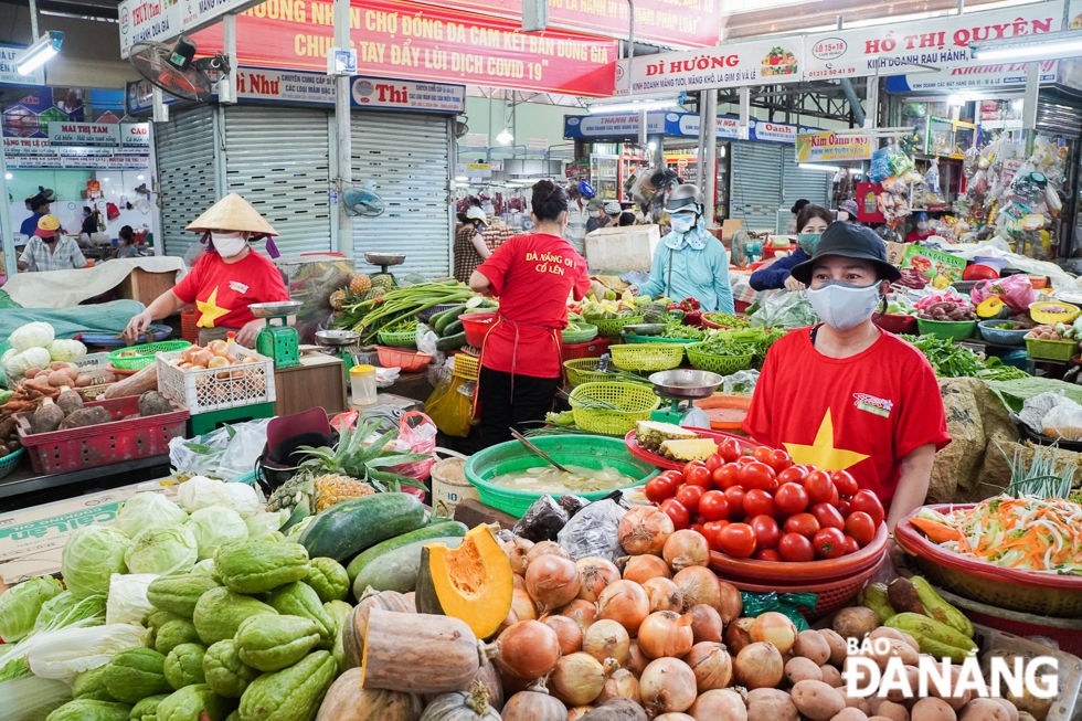 Từ ngày mai, 12/8, người Đà Nẵng đi chợ theo ngày chẵn - lẻ, tối đa 10 lần/tháng. Ảnh: Báo Đà Nẵng.