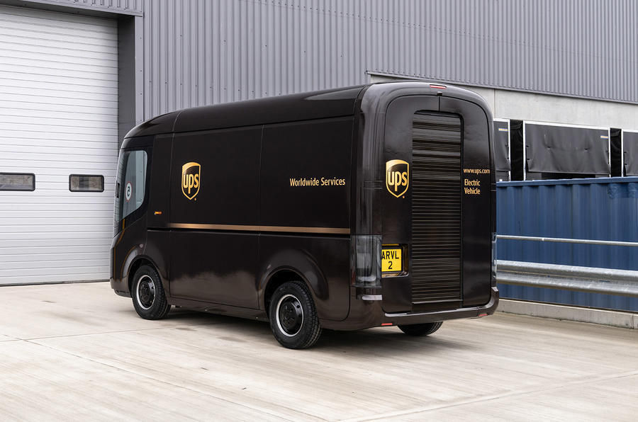 Công ty chuyển phát UPS đã đặt hàng 10.000 chiếc xe tải chạy điện từ Arrival. Ảnh: Autoca