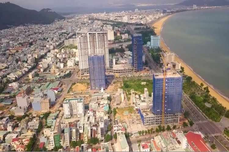 Một số dự án căn hộ du lịch trên địa bàn thành phố Quy Nhơn đang được triển khai xây dựng.