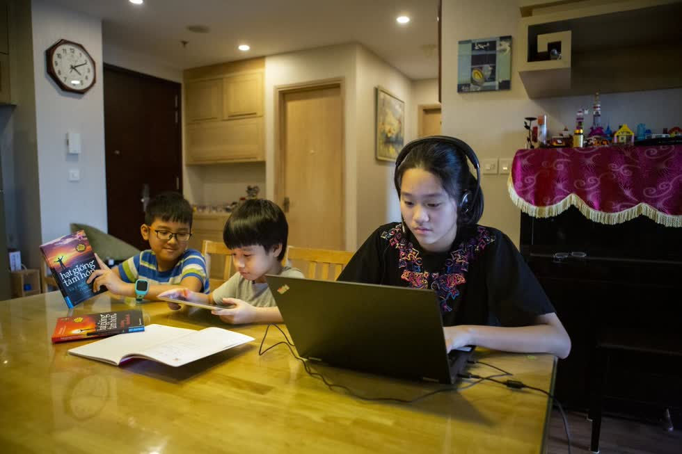 Các công ty công nghệ tại Việt Nam có kế hoạch làm việc tại nhà chu đáo. Ảnh: Unicef