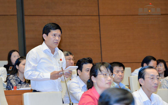 Đại biểu Quốc hội Phạm Phú Quốc phát biểu tại Quốc hội. Ảnh: Quochoi.vn