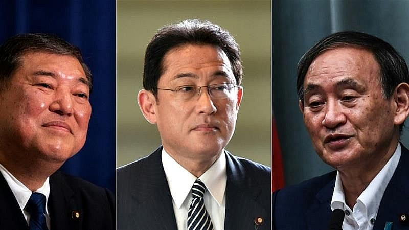 3 ứng cử viên hàng đầu trong cuộc đua vào vị trí Thủ tướng thay ông Shinzo Abe. Ảnh: AFP