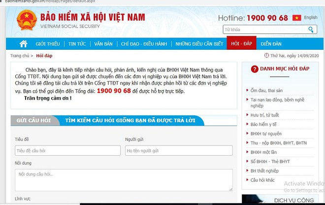 Người dân có thể gọi đến tổng đài 19009068 để tham khảo thông tin về bảo hiểm xã hội.