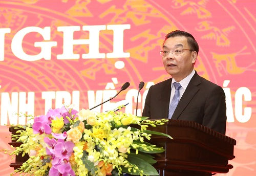 Phó Bí thư Thành ủy Hà Nội Chu Ngọc Anh phát biểu nhận nhiệm vụ. Ảnh: VGP