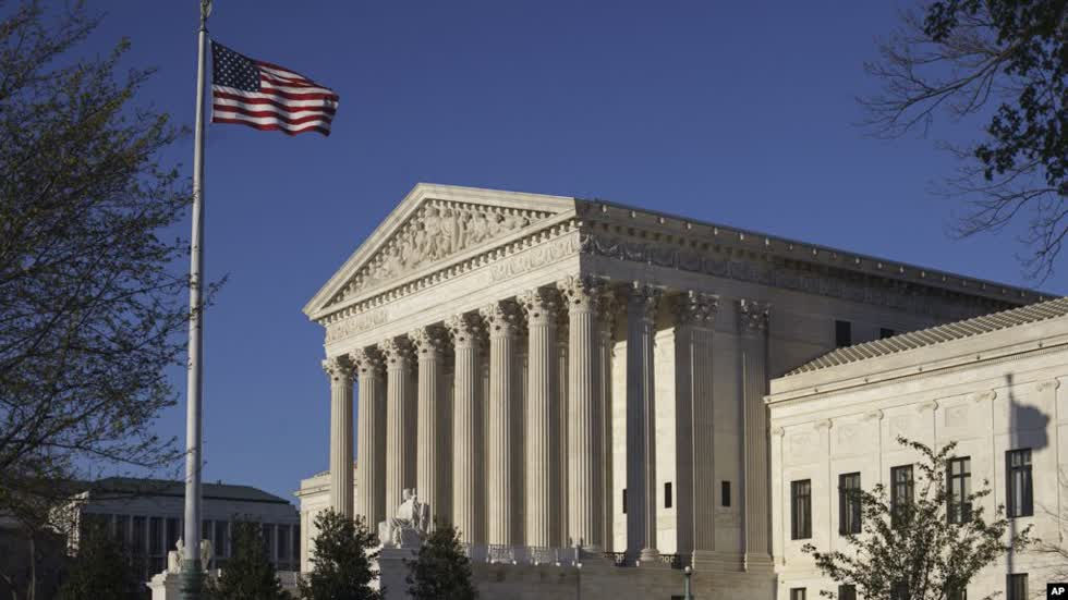 Tòa án tối cao Mỹ tại Washington.