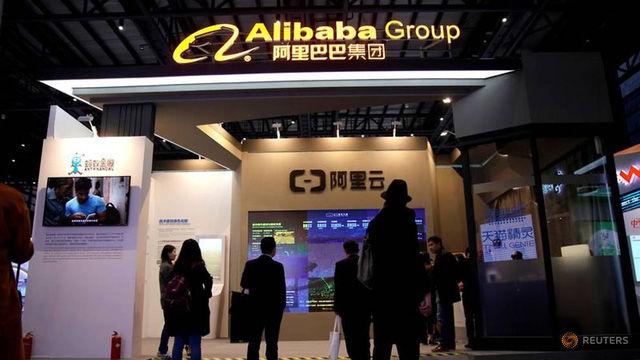 Quầy trưng bày của Alibaba tại Hội nghị Internet toàn cầu. Ảnh: Reuters
