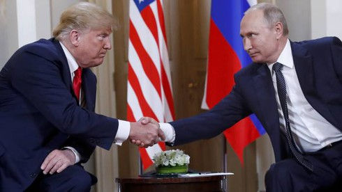 Tổng thống Mỹ Donald Trump và Tổng thống Nga Vladimir Putin. Ảnh: AP.