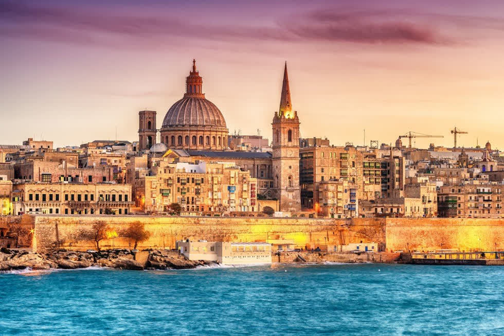  Thủ đô Valletta của Malta, một quốc gia EU cung cấp chương trình hộ chiếu vàng. Ảnh: Shutterstock. 