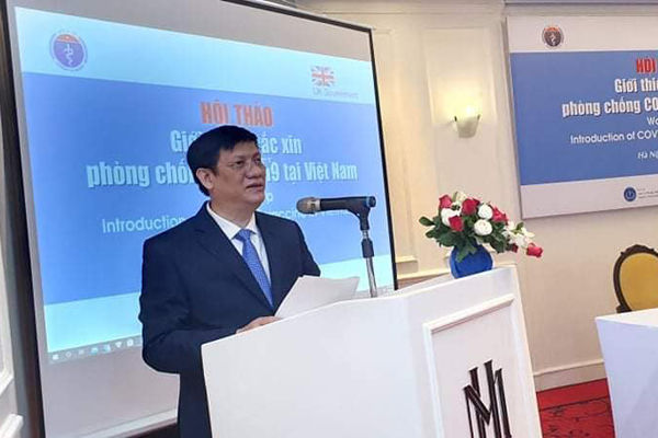 Quyền Bộ trưởng Y tế Nguyễn Thanh Long cho biết, Việt Nam mong muốn có đủ vắc xin ngừa COVID-19 cho mọi người dân 