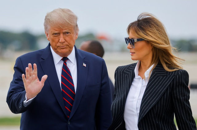 Tổng thống Donald Trump và phu nhân Melania.Ảnh: Reuters