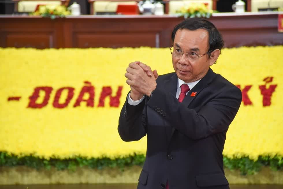 Ông Nguyễn Văn Nên là khách mời đặc biệt tại Đại hội Đảng bộ TP.HCM. Ảnh: Vietnamnet