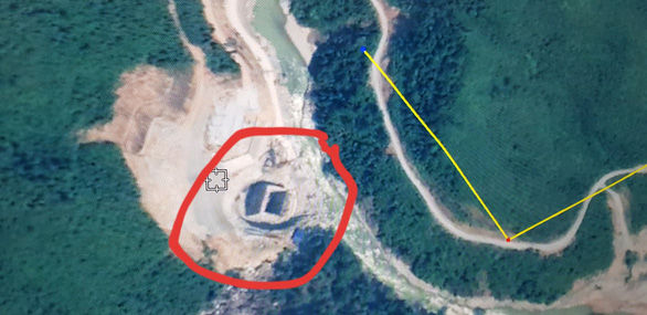  Hiện trường khu vực thủy điện được chụp qua Google Map 