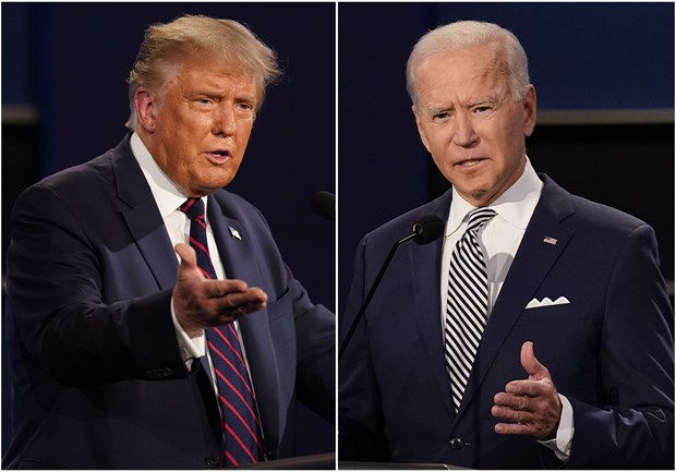 Tổng thống Mỹ Donald Trump (trái) và ứng cử viên của đảng Dân chủ Joe Biden. Ảnh: Star Tribune
