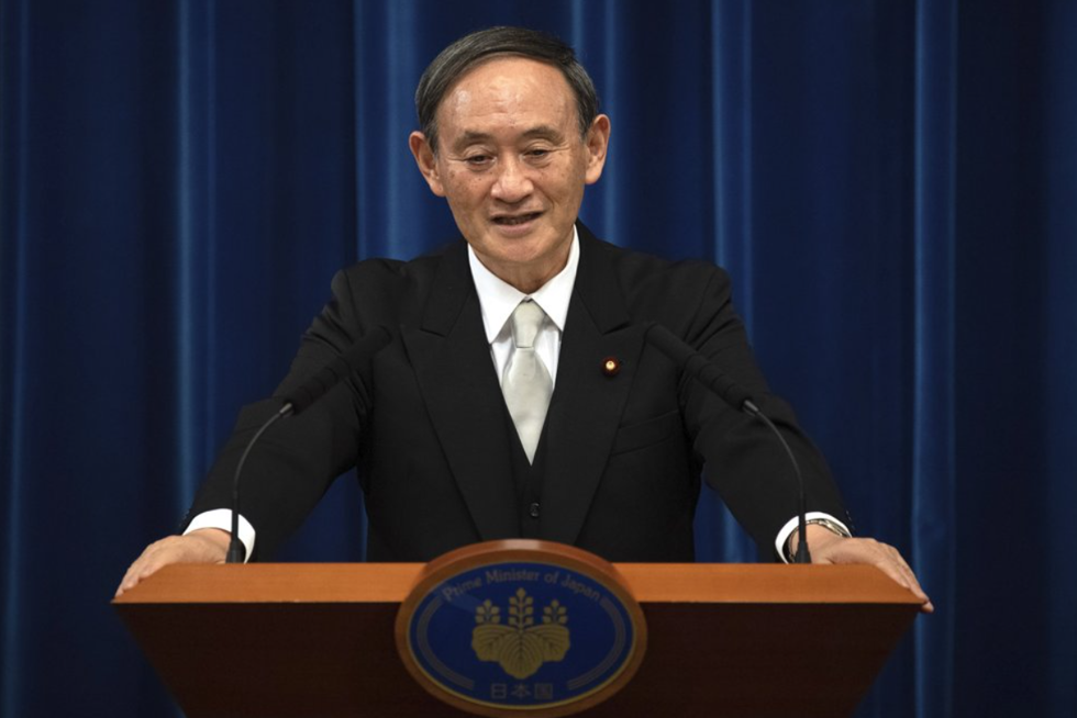 Thủ tướng Nhật Bản Yoshihide Suga. Ảnh: AP