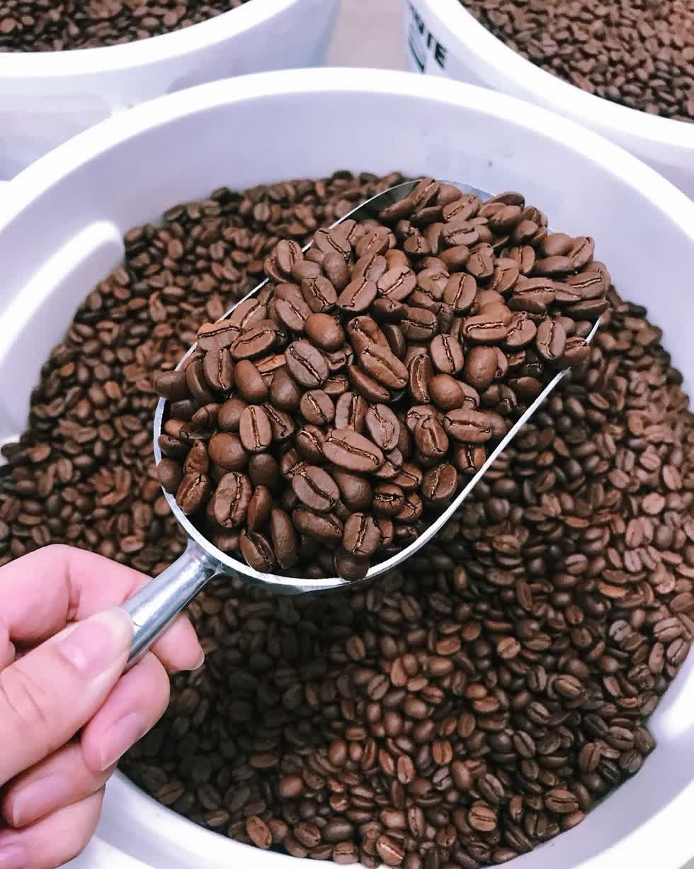 Sahra Nguyễn cho rằng quảng cáo cà phê Việt Nam phải dùng hình ảnh hạt cà phê Viêt, cà phê robusta. Ảnh: Instagram/Nguyen Coffee Supply