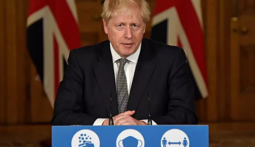 Thủ tướng Boris Johnson ngày 31/10/2020 thông báo Anh Quốc ban hành lệnh tái phong tỏa trong bốn tuần để chống dịch.Ảnh: Reuters - Pool.