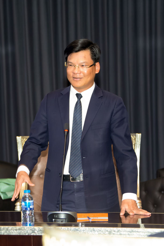 Tổng giám đốc điều hành SCG, ông Lê Văn Nam phát biểu tại lễ ký kết. 