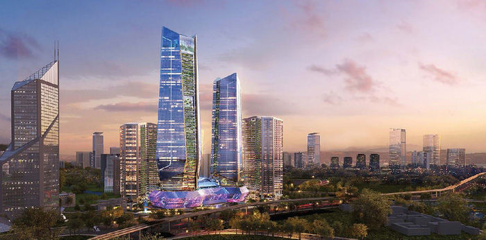 Sunshine Empire - Biểu tượng mới của Hà Nội với tổ hợp khách sạn 6 sao, tháp tài chính, văn phòng hạng A, căn hộ Primer Suite và trung tâm thương mại hàng đầu Việt Nam và khu vực.