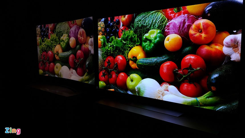 Hai nền tảng công nghệ OLED và QLED liên tục cạnh tranh những năm qua. Ảnh: Xuân Tiến.