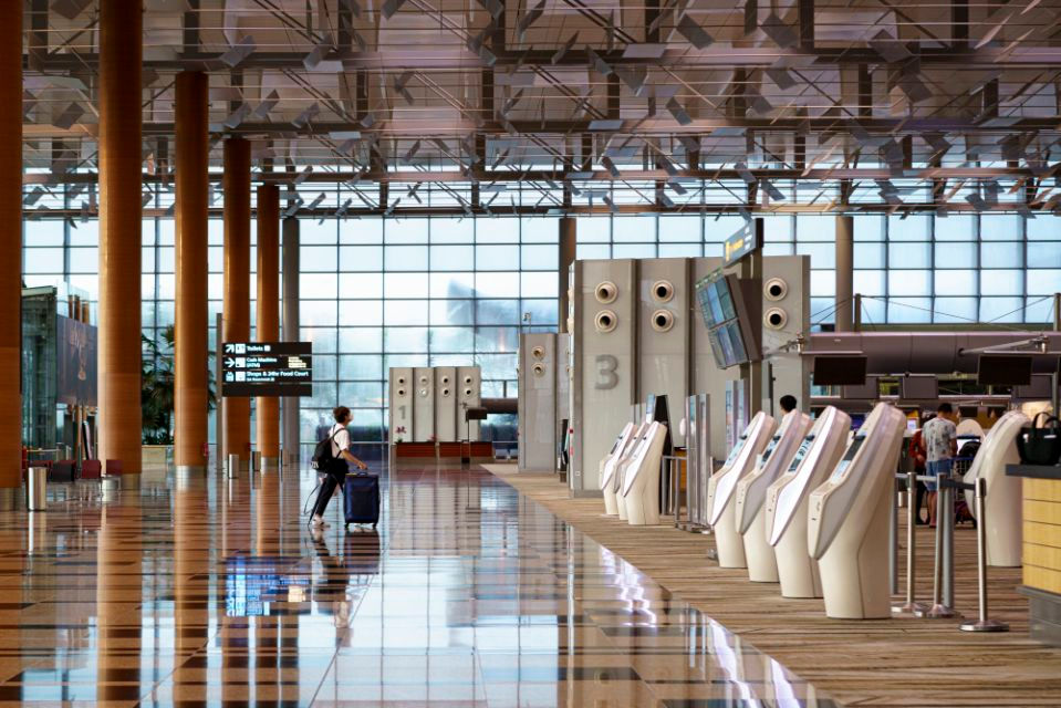 Sảnh khởi hành của nhà ga số 3 sân bay Changi. Ảnh: Getty Images