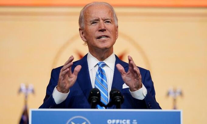 Tổng thống đắc cử Joe Biden phát biểu trong ngày Lễ Tạ ơn 25/11 tại Wilmington, Delaware. Ảnh: AP
