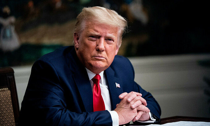 Tổng thống Trump tại Nhà Trắng ngày 26/11. Ảnh: AFP.