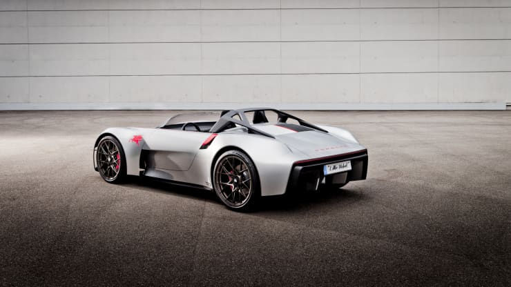   Mẫu xe ý tưởng Porsche Vision Spyder từ “Porsche Unseen.” Ảnh: Porsche  