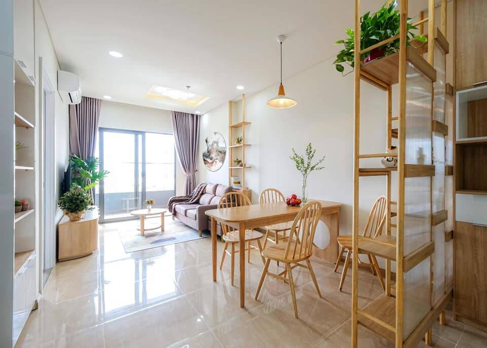 Căn hộ nằm trên tầng 9 của một chung cư tại Đà Nẵng, được gia đình chị Thảo xây sửa với mục đích làm homestay hoặc cho gia đình trẻ thuê..