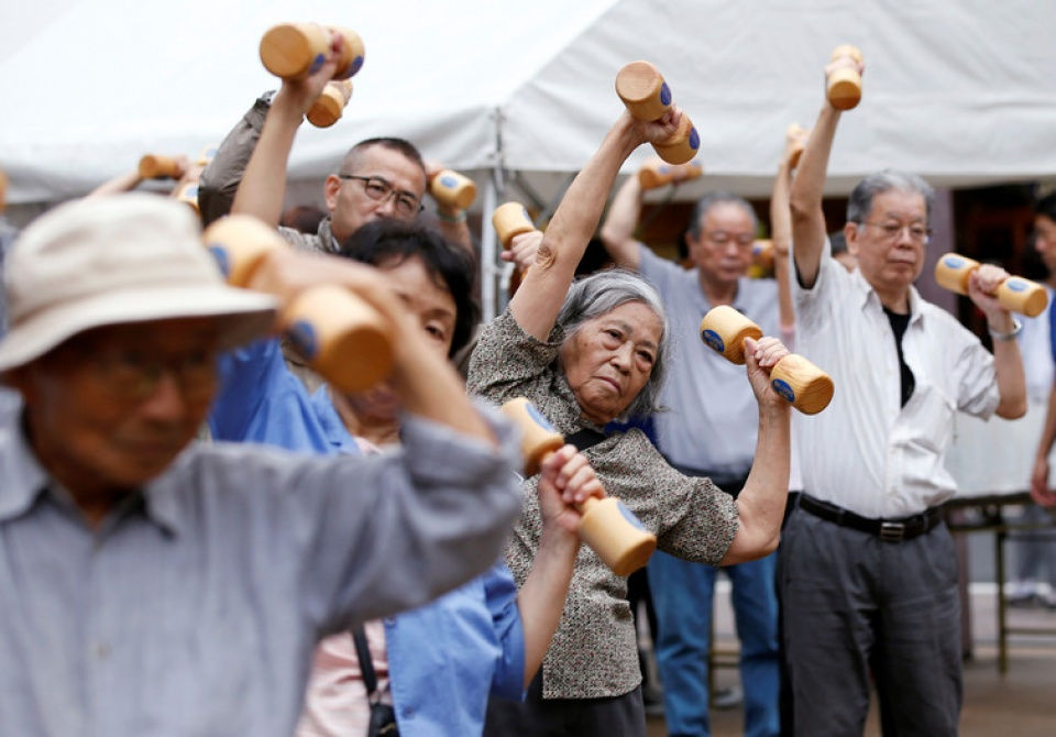 Nhật Bản là quốc gia với dân số người cao tuổi tăng nhanh hơn bất kỳ nước nào khác. Ảnh: The Conversation.