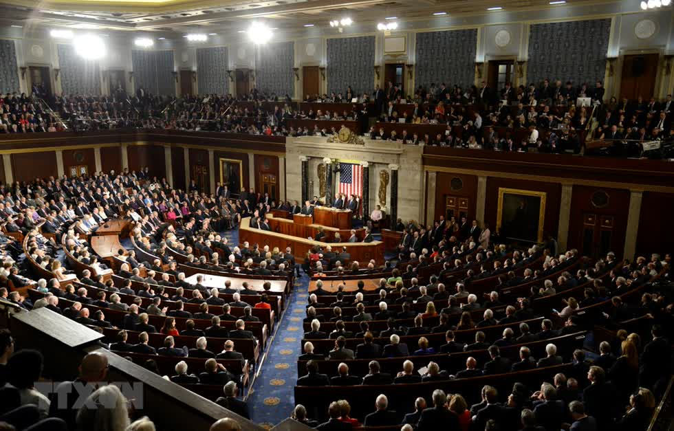 Toàn cảnh phiên họp Quốc hội Mỹ tại Washington, DC. Ảnh: AFP