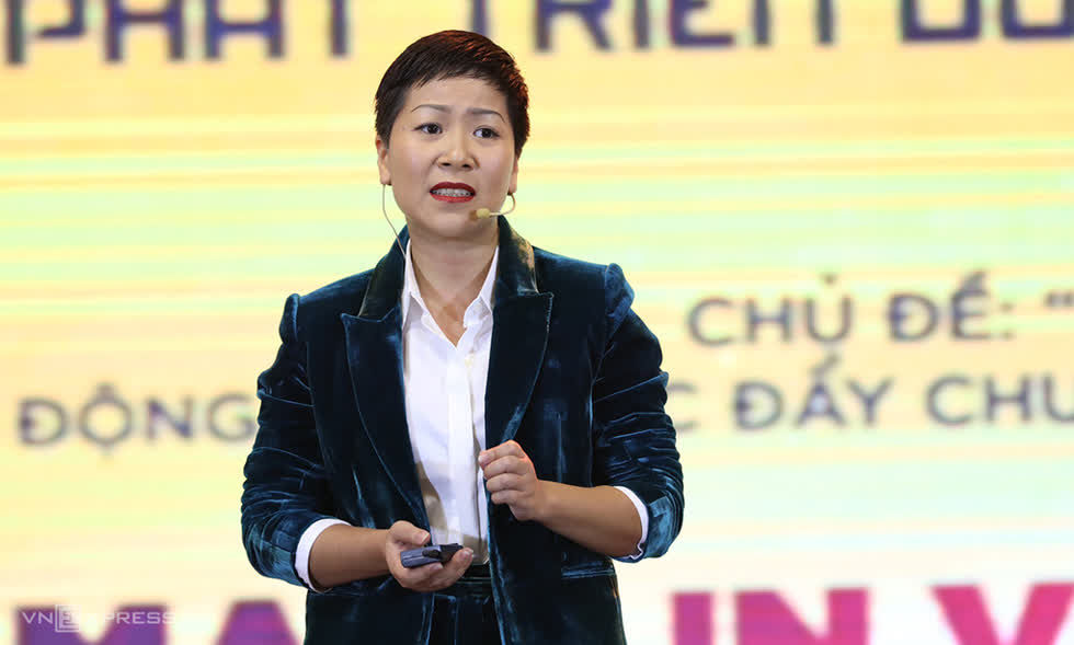 CEO Be Group, Nguyễn Hoàng Phương chia sẻ tại sự kiện sáng 23/12. Ảnh: Ngọc Thành