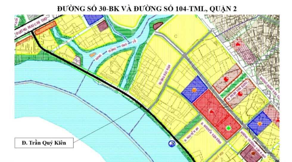   Đường 32-BK và 104-TML có lộ trình từ đường Mai Chí Thọ đến đường Nguyễn Thanh Sơn sẽ được đổi tên thành đường Trần Quý Kiên.  