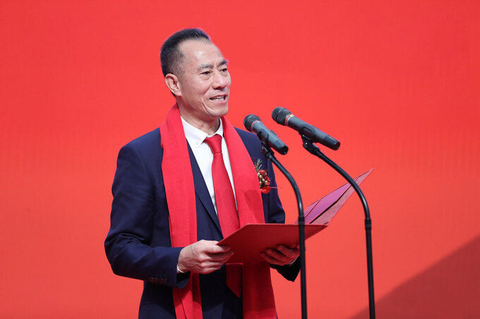 Li Jianquan trong một sự kiện của công ty. Ảnh: Winner Medical