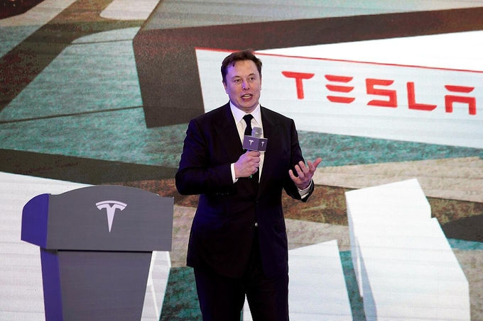   CEO Elon Musk trong một sự kiện của Tesla. Ảnh: Reuters    
