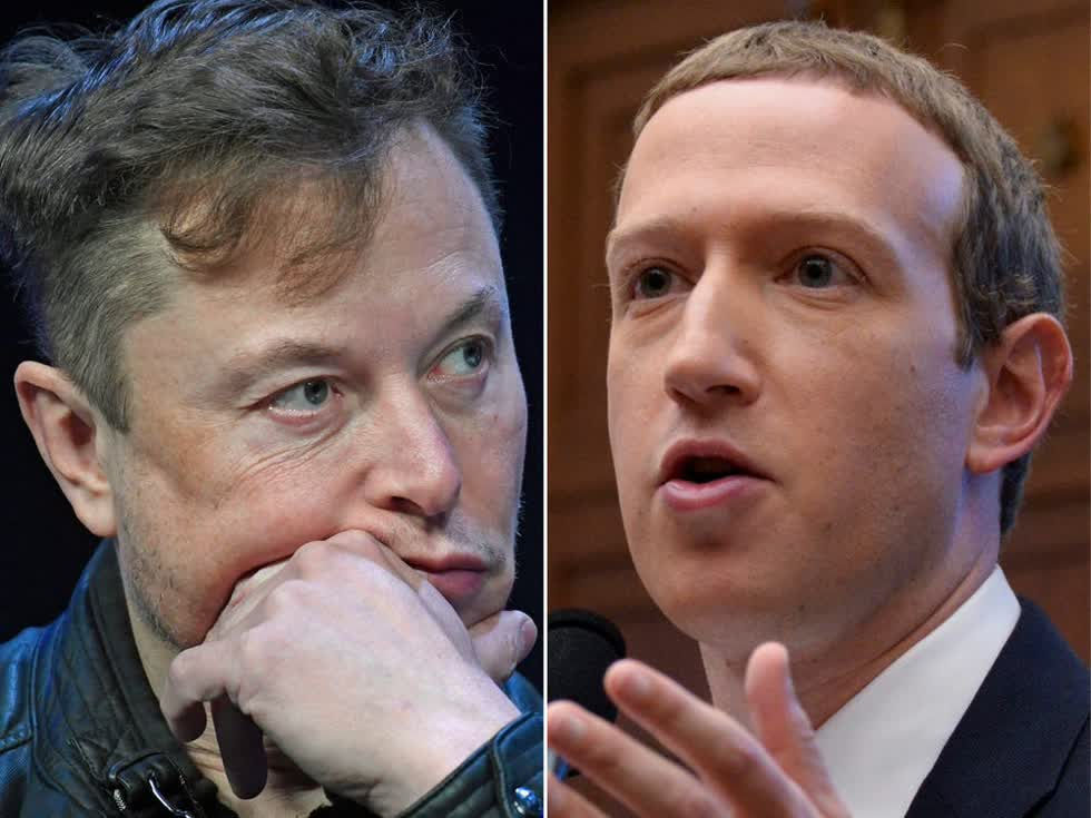 Là những tỷ phú công nghệ nổi tiếng, nhưng Elon Musk và Mark Zuckerberg thường xuyên chỉ trích lẫn nhau. Ảnh: AP, Reuters.