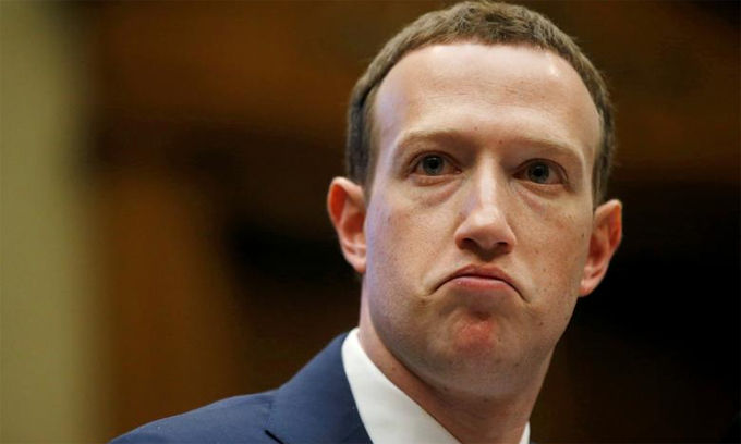 Mark Zuckerberg, CEO Facebook. Ảnh: Reuters