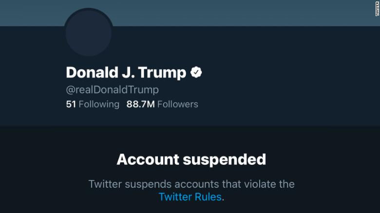 Twitter dừng vĩnh viễn tài khoản của TT Trump.