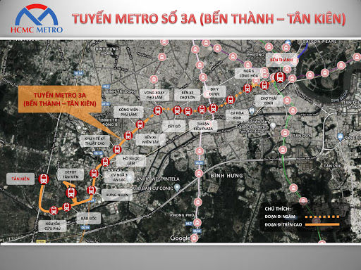 Metro Số 3A - một trong 7 dự án được TP.HCM đề xuất kêu gọi đầu tư nước ngoài trong 5 năm tới. Ảnh: MAUR.