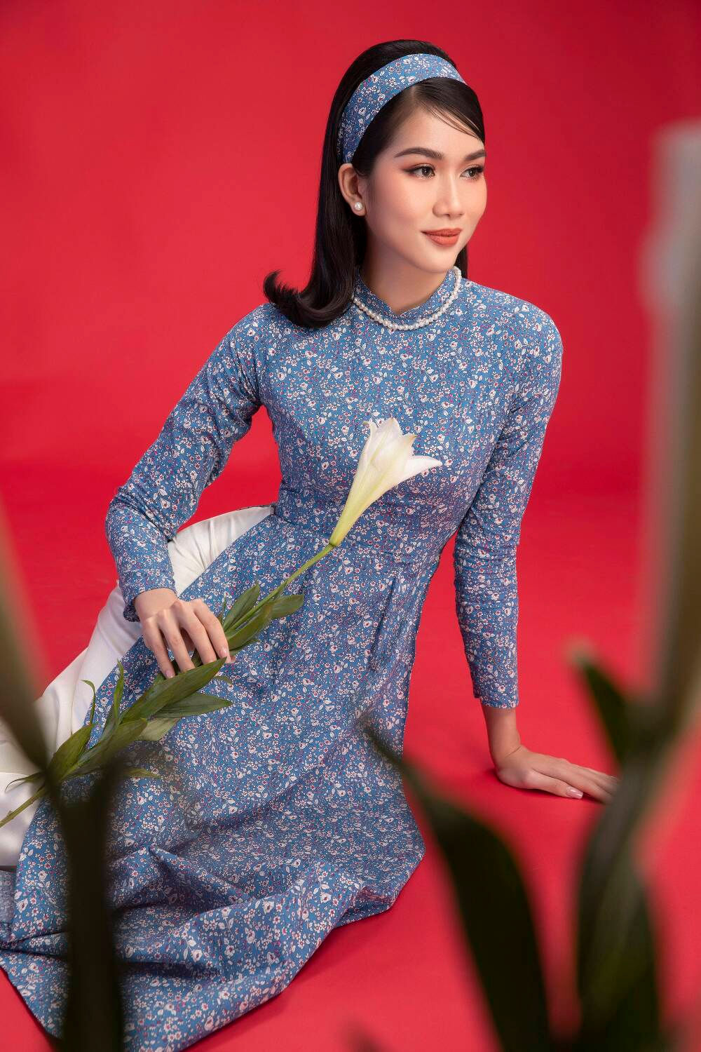 Top 3 Hoa hậu Việt Nam 2020 Đỗ Hà - Phương Anh - Ngọc Thảo chào xuân 'ngọt lịm' với áo dài cổ điển Ảnh 10
