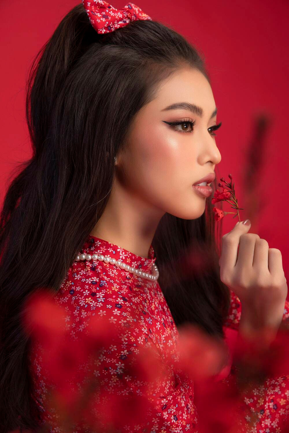 Top 3 Hoa hậu Việt Nam 2020 Đỗ Hà - Phương Anh - Ngọc Thảo chào xuân 'ngọt lịm' với áo dài cổ điển Ảnh 13