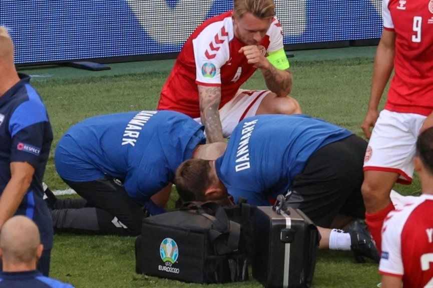 Đội ngũ y tế Đan Mạch đã kịp thời cứu sống Eriksen