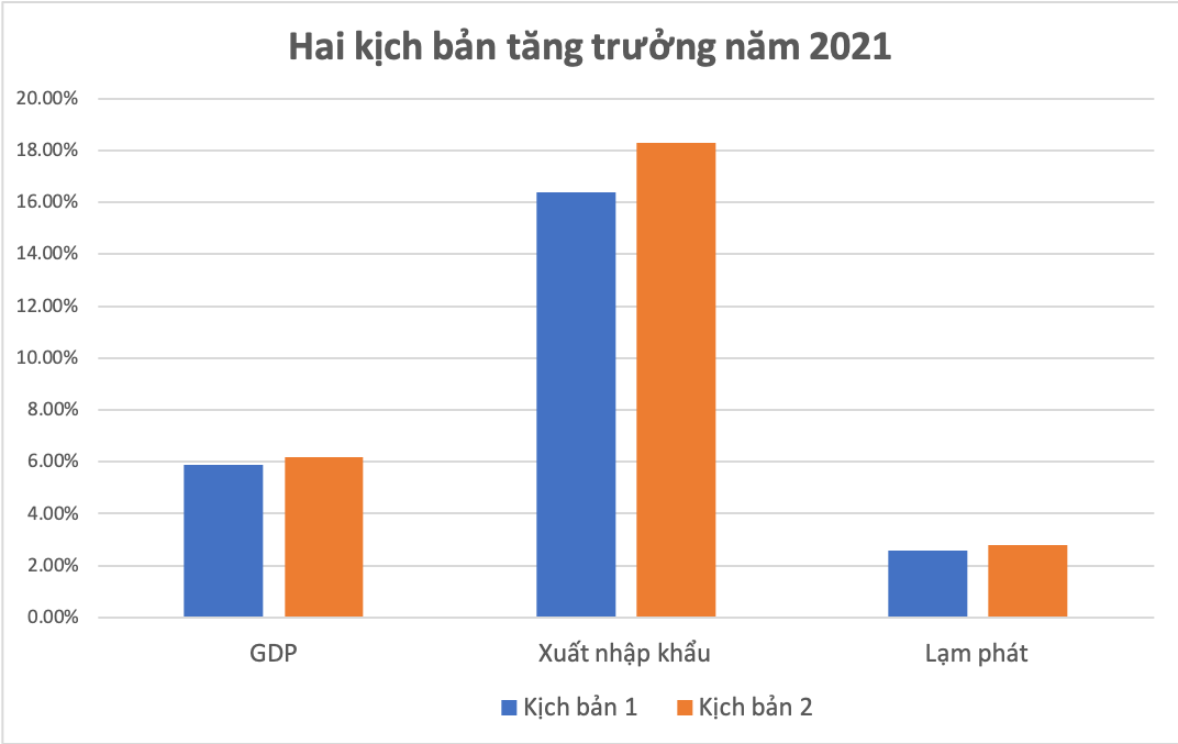 CIEM dự báo 2 kịch bản tăng trưởng kinh tế 2021 - Ảnh 1